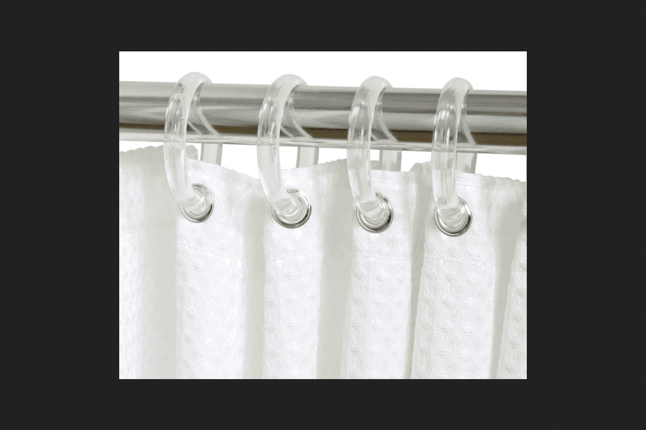 Zenna Home Clear Shower Curtain Rings Plastic 12 Pk Walmart Com Walmart Com